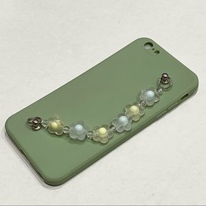 green flower chain phone case (for iphone 6s and 6s+)
